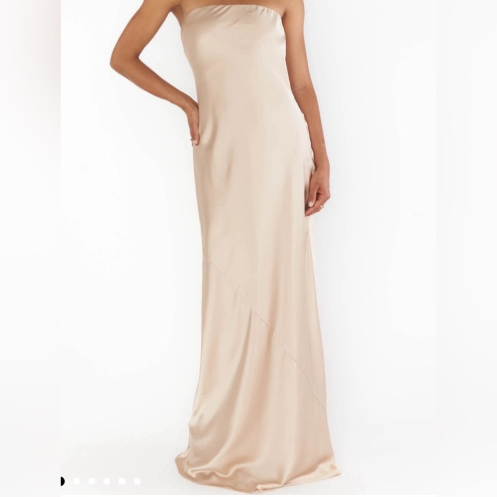 Show Me Your MuMu champagne dress